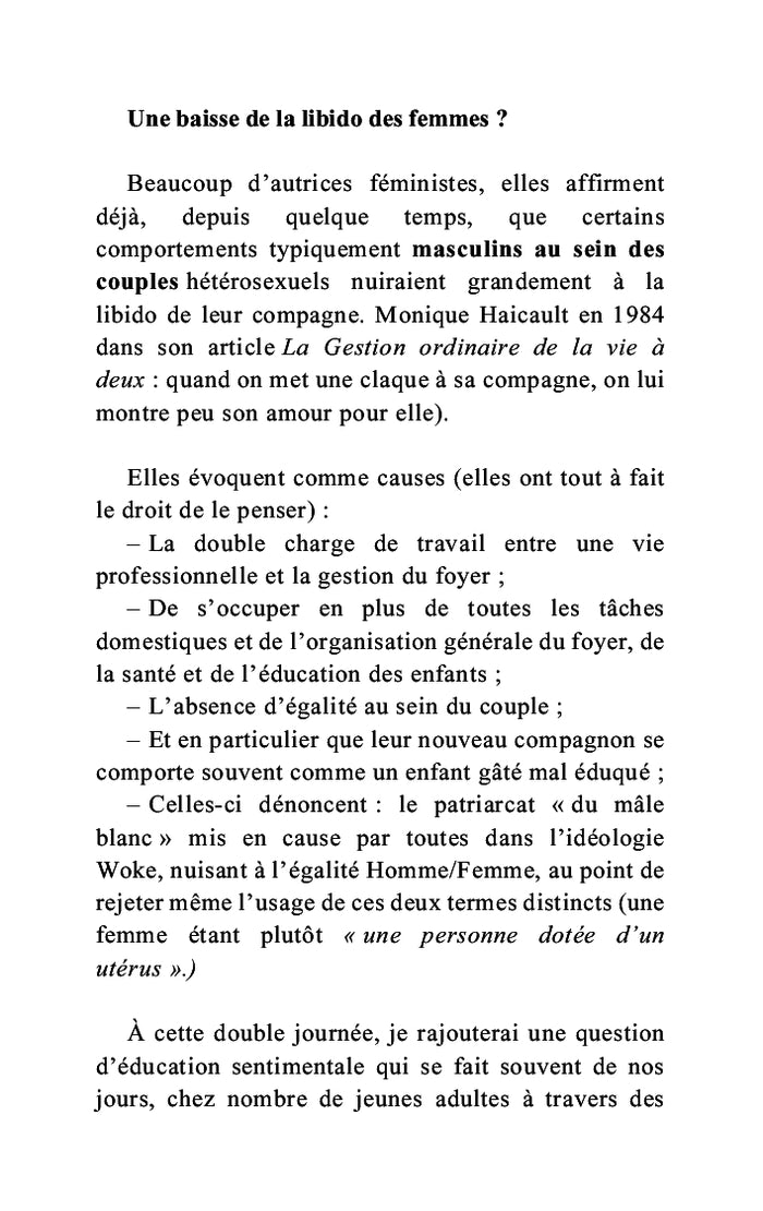 La nouvelle civilité sexuelle