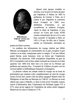L'exploration de La Pérouse (1785-88) rendue publique en 1797 par le général Millet Mureau