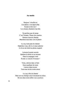 Poèmes au gré des saisons
