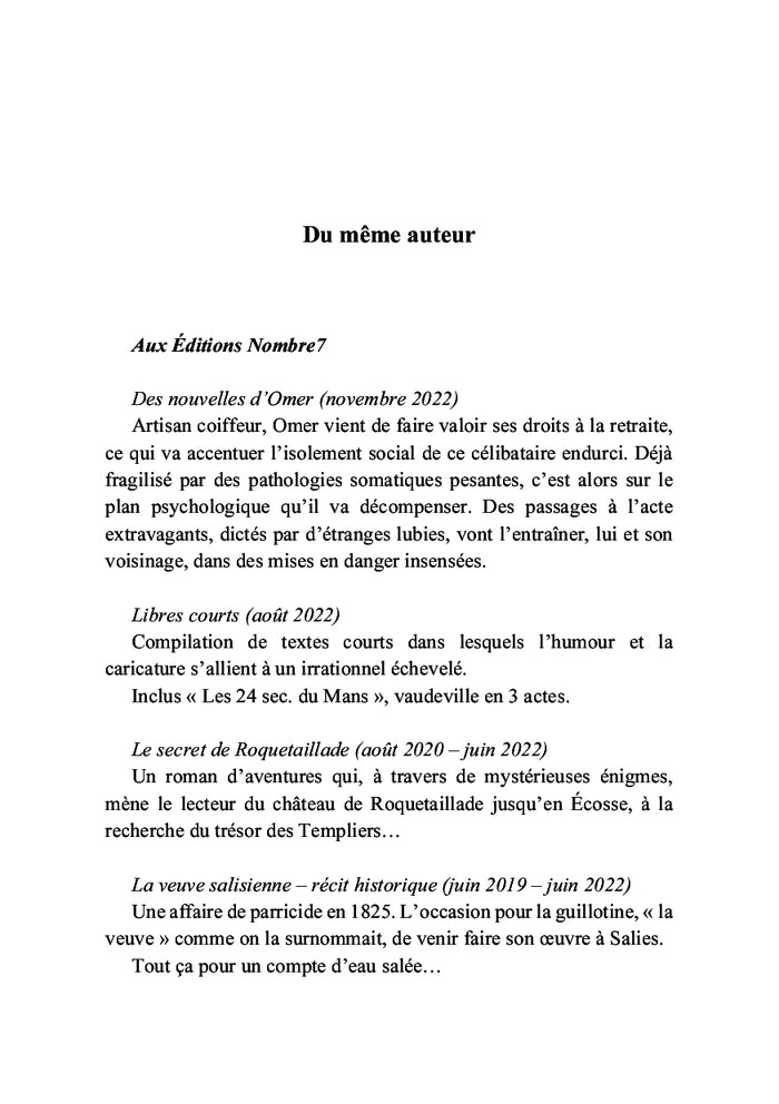 Le tour d'Edmonde en 80 jours