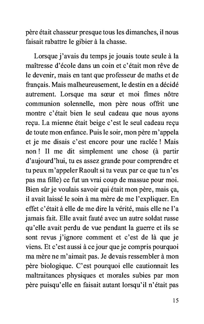Une enfance et une vie violée