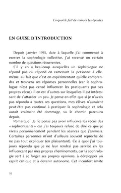 En quoi le fait de remuer les épaules va m'aider à aller mieux dans ma vie ?