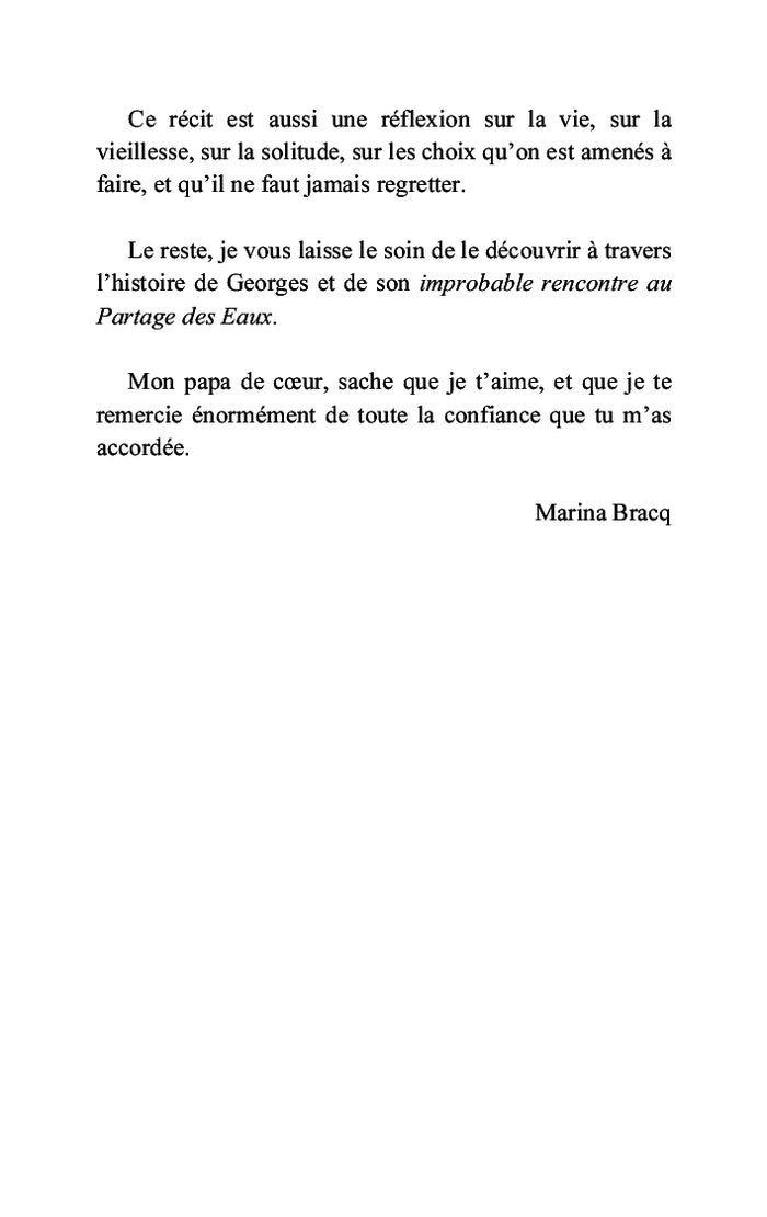 Improbable rencontre aux partage des eaux