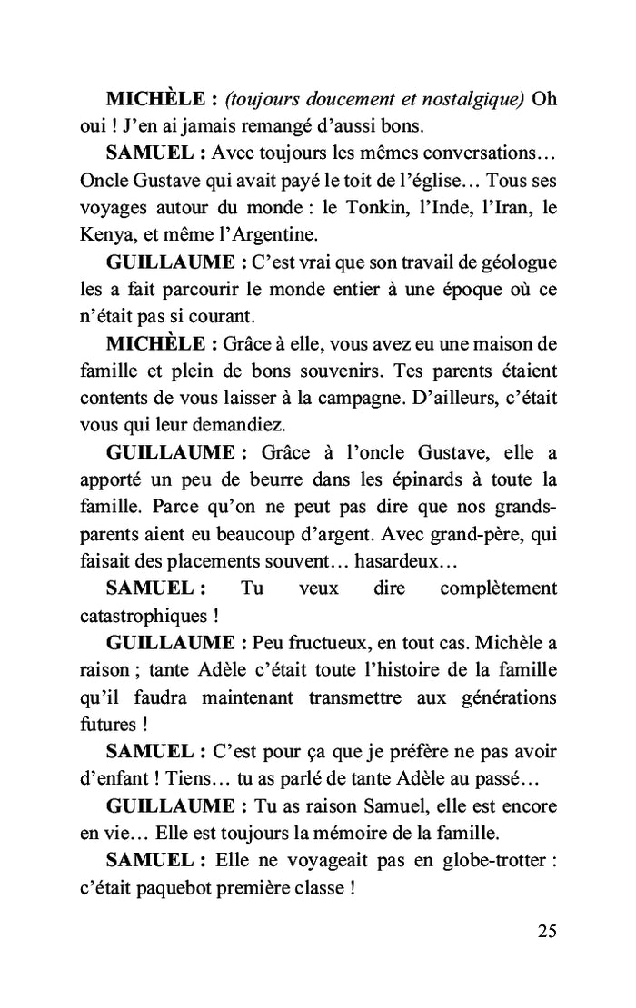 Tante Adèle est morte