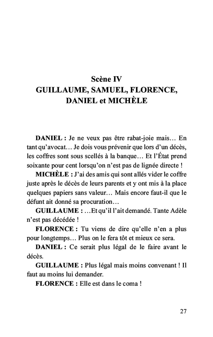 Tante Adèle est morte