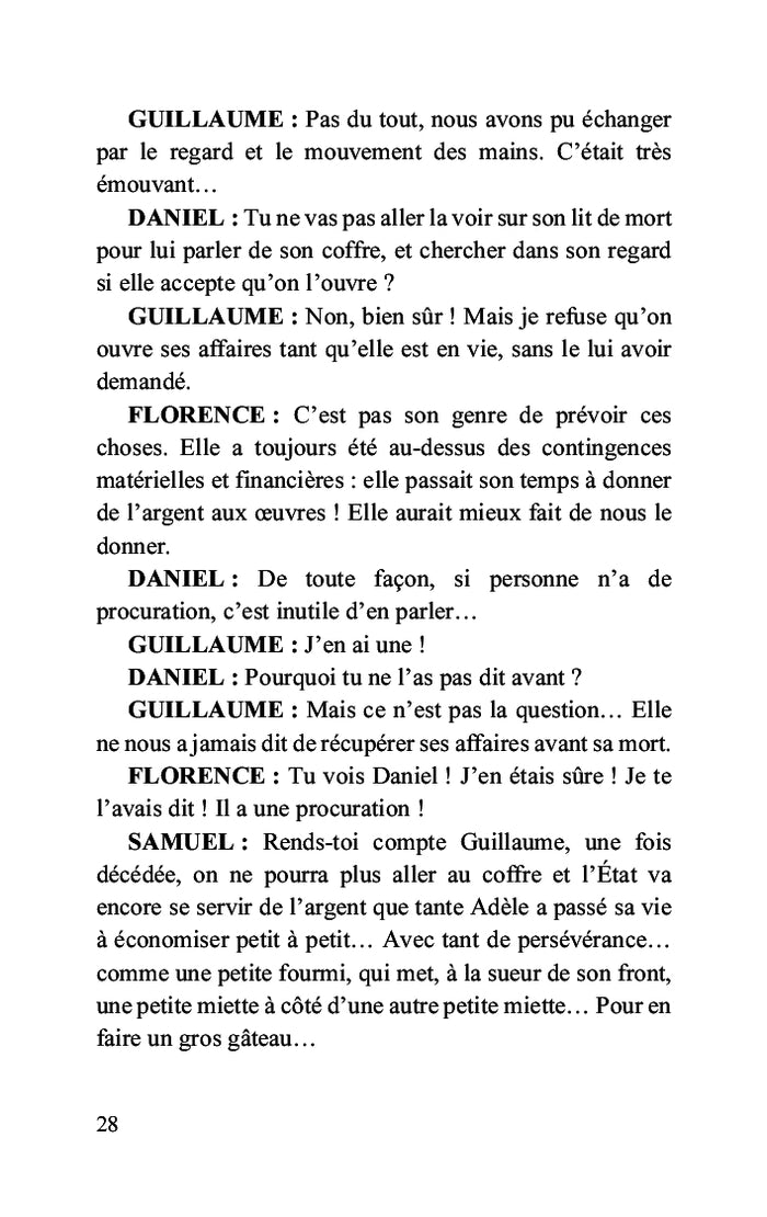 Tante Adèle est morte