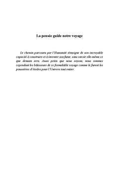 La pensée guide notre voyage