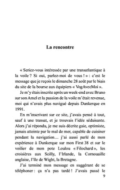 Mon aventure transatlantique