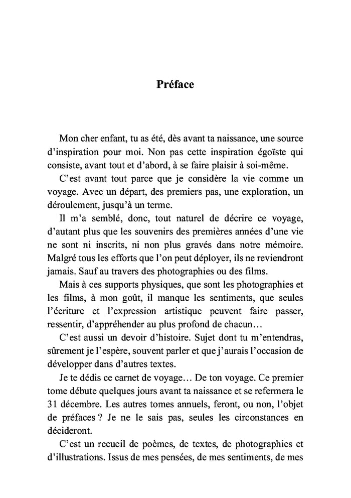 Carnet de voyage d'un enfant écrit par son grand-père