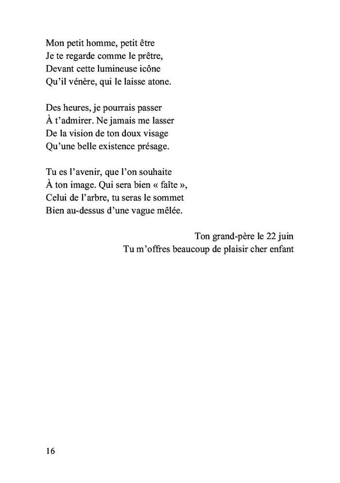 Carnet de voyage d'un enfant écrit par son grand-père