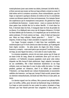 Un loup chez les hommes