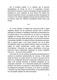 L'avertissement du cosmos