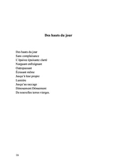 Hors cadre, Itinérance