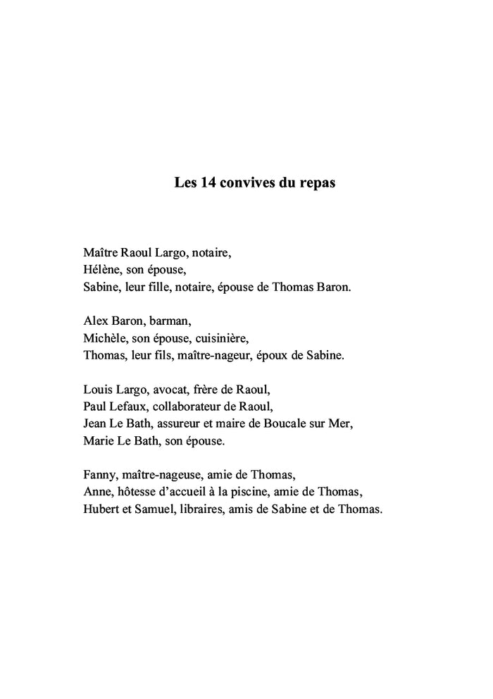 D'un commun accord suivi de Le passé raccommodé