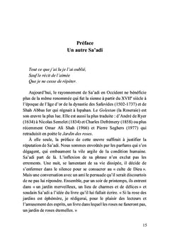 Les roses de Sa'adi
