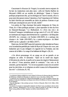 Les roses de Sa'adi