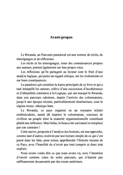 Le Rwanda, un parcours paradoxal