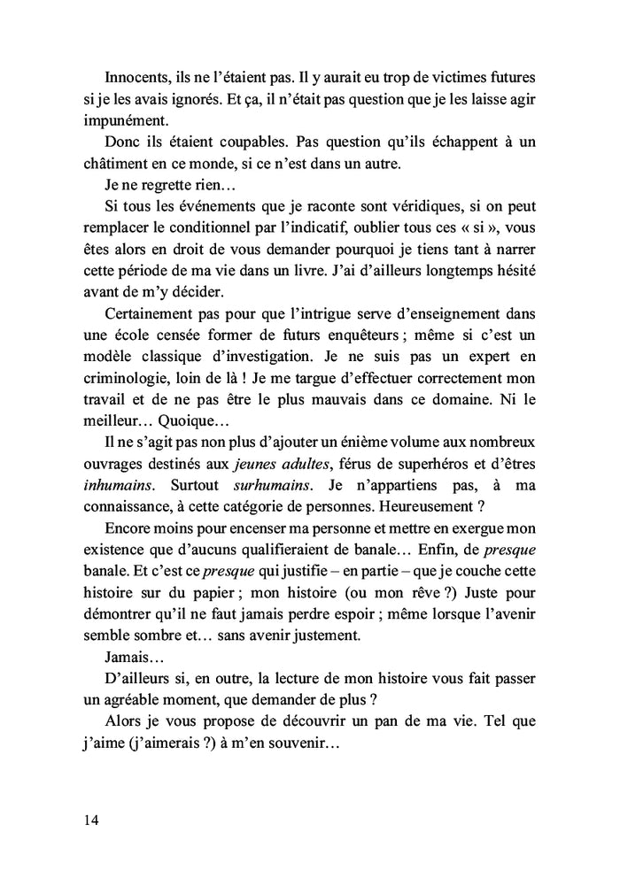 Pour quelques gouttes de ton sang...