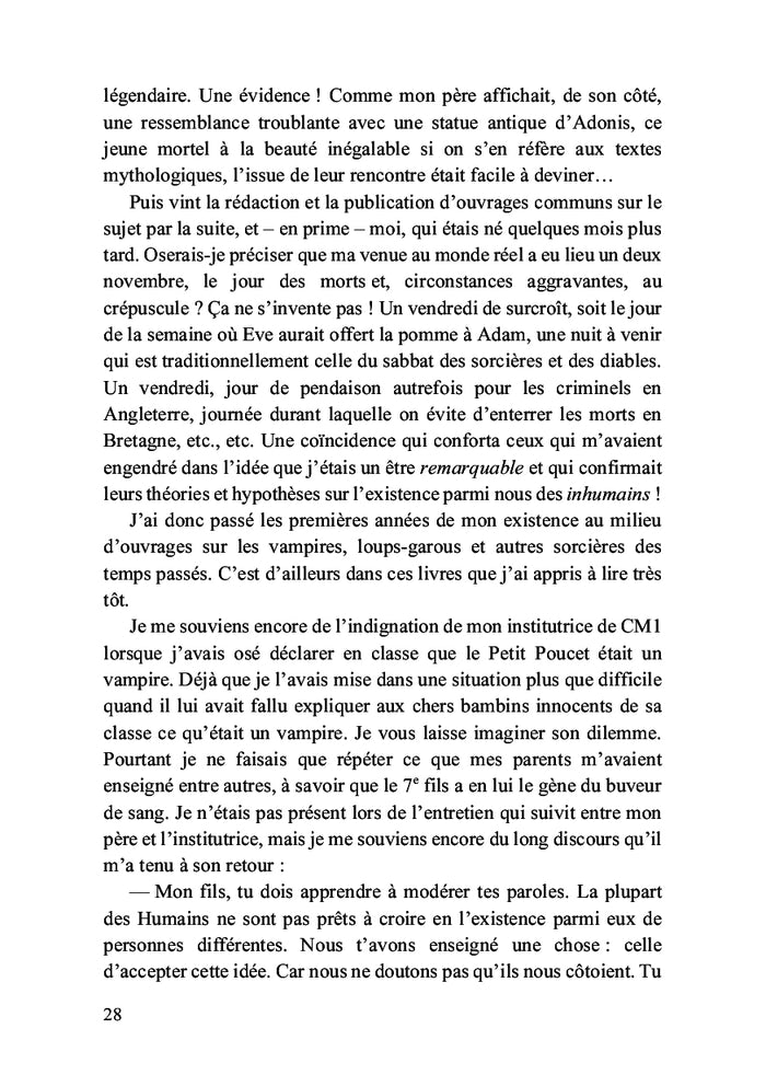 Pour quelques gouttes de ton sang...