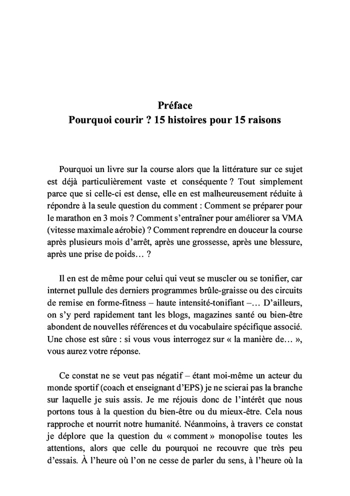 Pourquoi courir ?