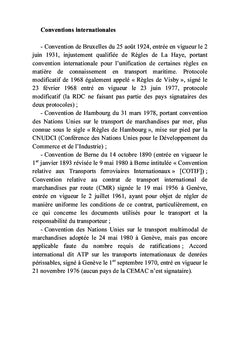 Manuel simplifié du droit des transports routier et maritime(OHADA et CEMAC)
