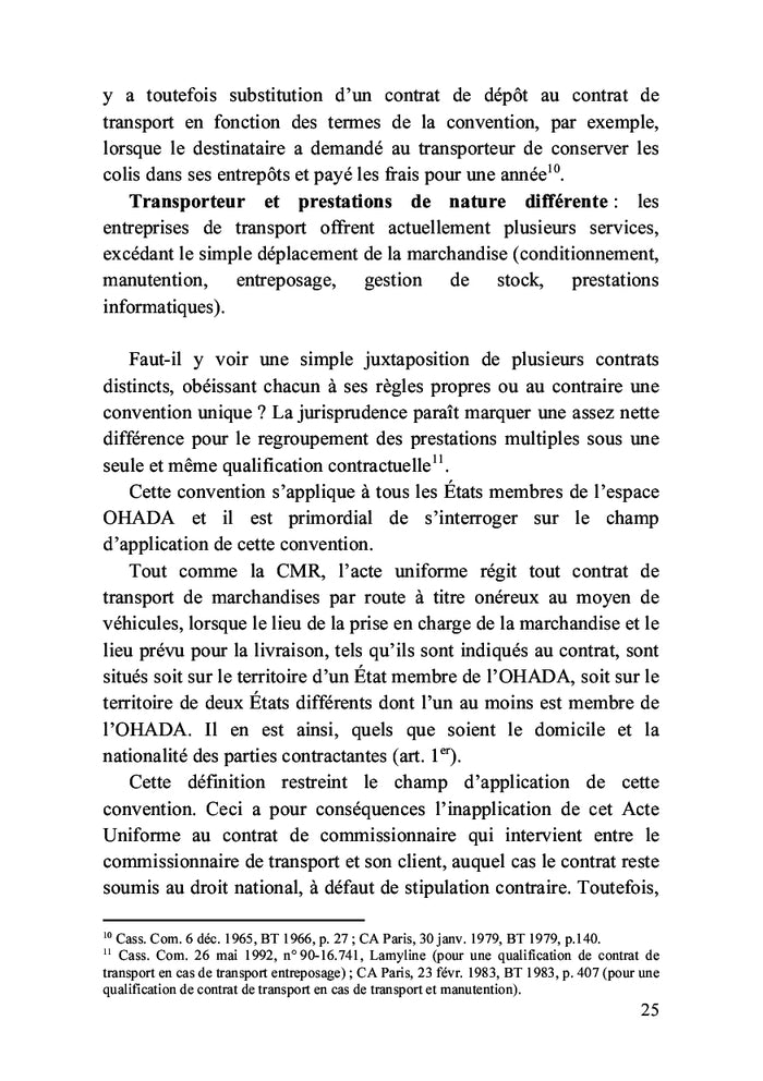 Manuel simplifié du droit des transports routier et maritime(OHADA et CEMAC)