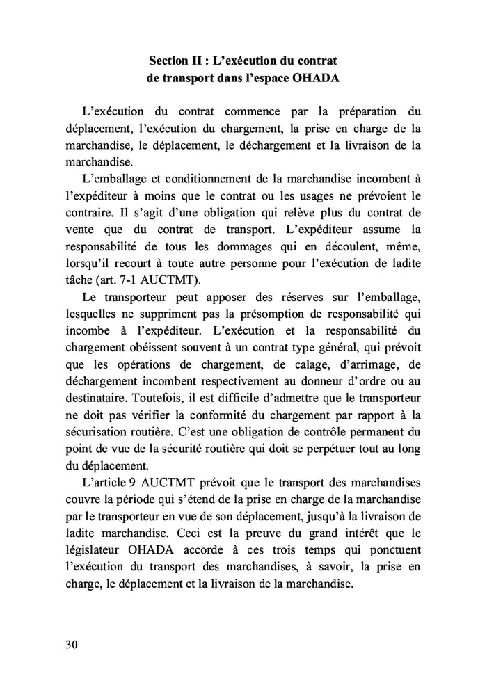 Manuel simplifié du droit des transports routier et maritime(OHADA et CEMAC)