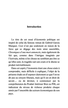 Chroniques de la mort annoncée d'une nation