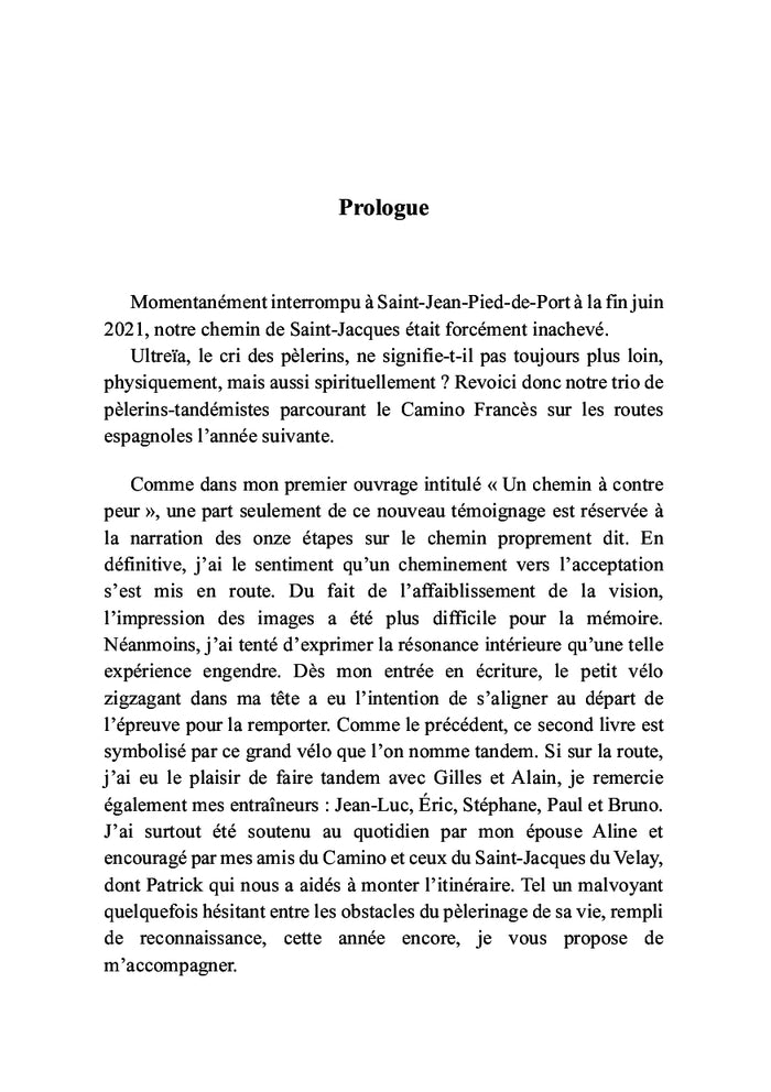 Ultreïa ou plus loin sur le chemin