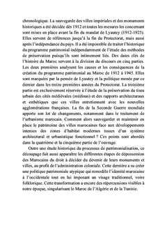 La préservation des villes impériales marocaines durant le Protectorat