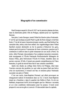 Les enquêtes incomplètes du commissaire Georges