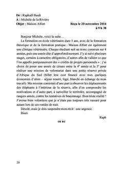 Sauvetage en mails