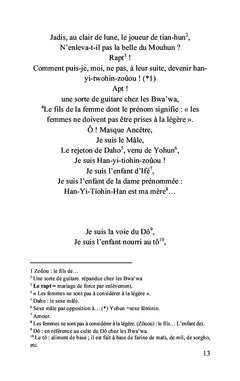 Histoires irrévérencieuses d'un parcours initiatique dans le Bwamu