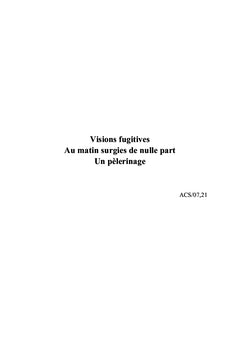 D'un pèlerinage à l'autre