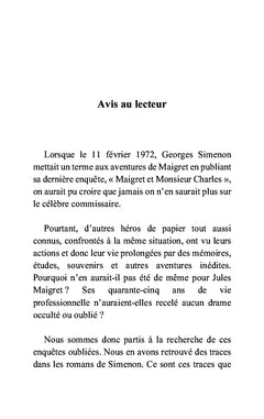 Quatre souvenirs de Maigret