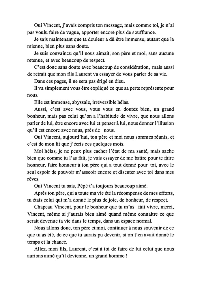 Il aimait tellement la vie