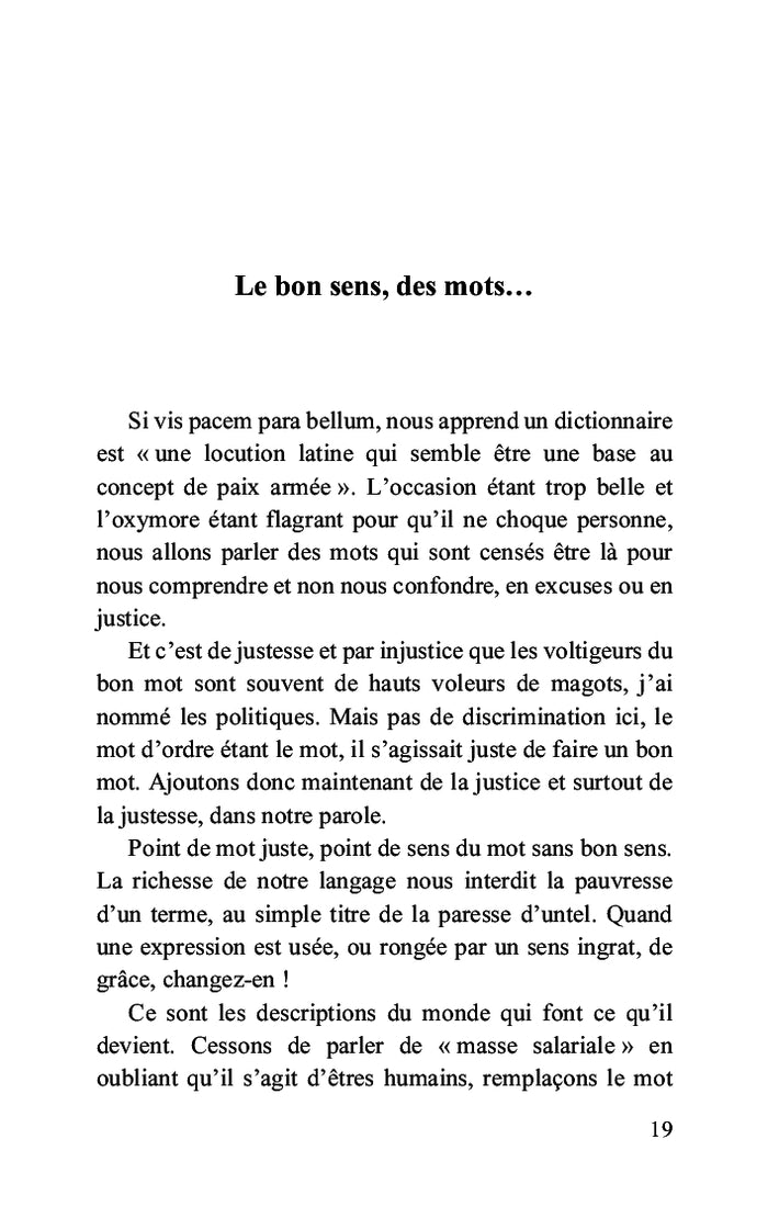 Pensées, d'ici à l'absurde