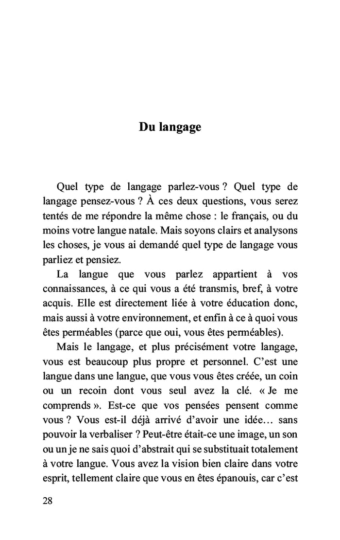 Pensées, d'ici à l'absurde