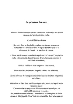 La poésie de l'amour