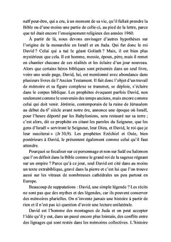 Le roi David dans la Bible revisitée
