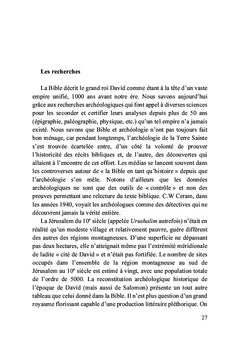 Le roi David dans la Bible revisitée