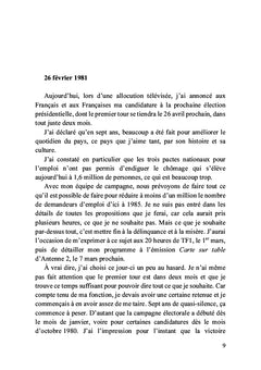 Un septennat nouveau Tome I