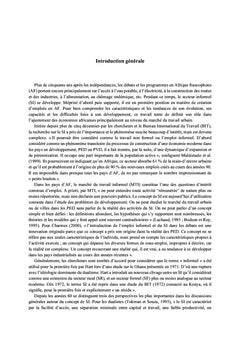 Cinquantenaire du secteur informel urbain et le marché du travail en Afrique francophone