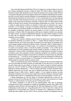 Cinquantenaire du secteur informel urbain et le marché du travail en Afrique francophone