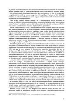 Cinquantenaire du secteur informel urbain et le marché du travail en Afrique francophone