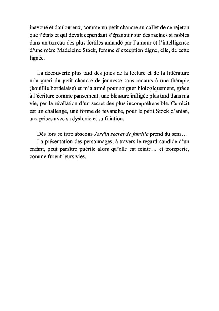 Jardin secret de famille