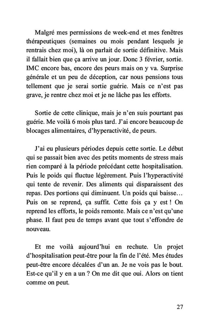 Anorexie, notre bataille