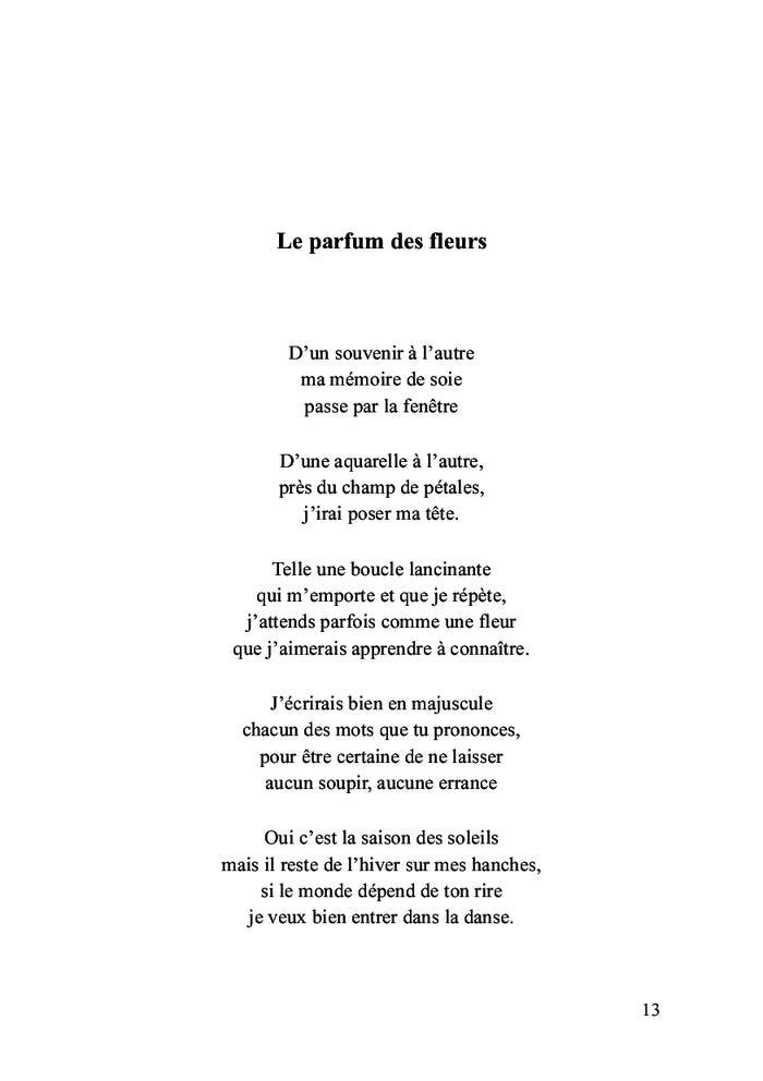 Le parfum des fleurs