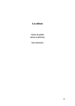 Le parfum des fleurs