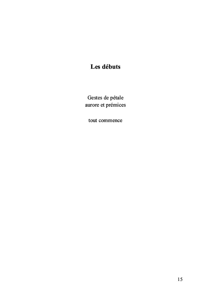 Le parfum des fleurs